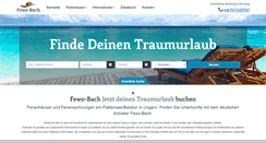 Desktop Screenshot of fewo-bach.de