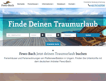Tablet Screenshot of fewo-bach.de